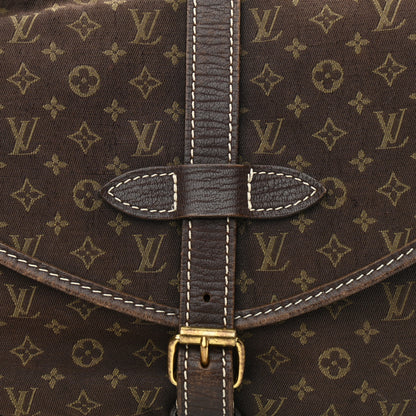 Louis Vuitton Monogram Mini Lin Saumur Ebene 8 of 18