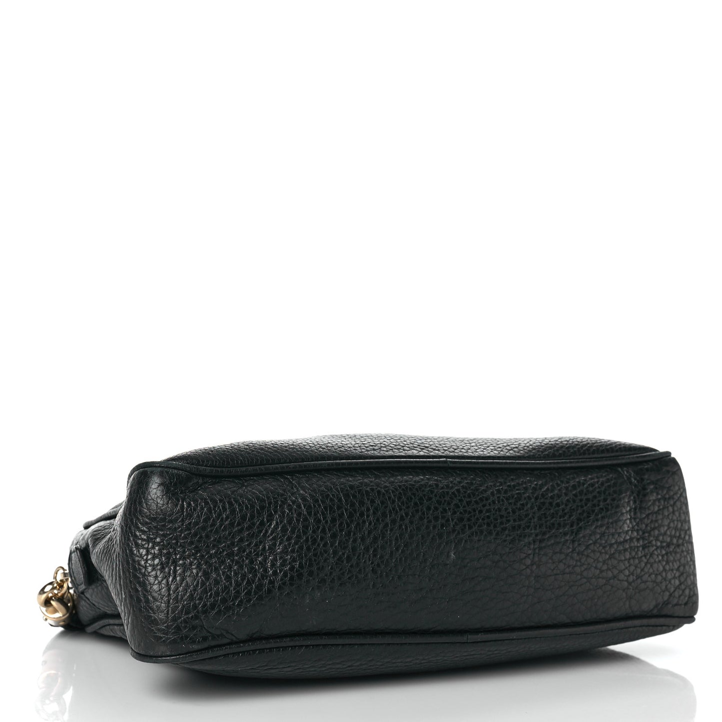 Pebbled Calfskin Small Soho Bowler Black