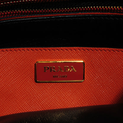 Prada Saffiano Small Soft Tote Papaya 8 of 9