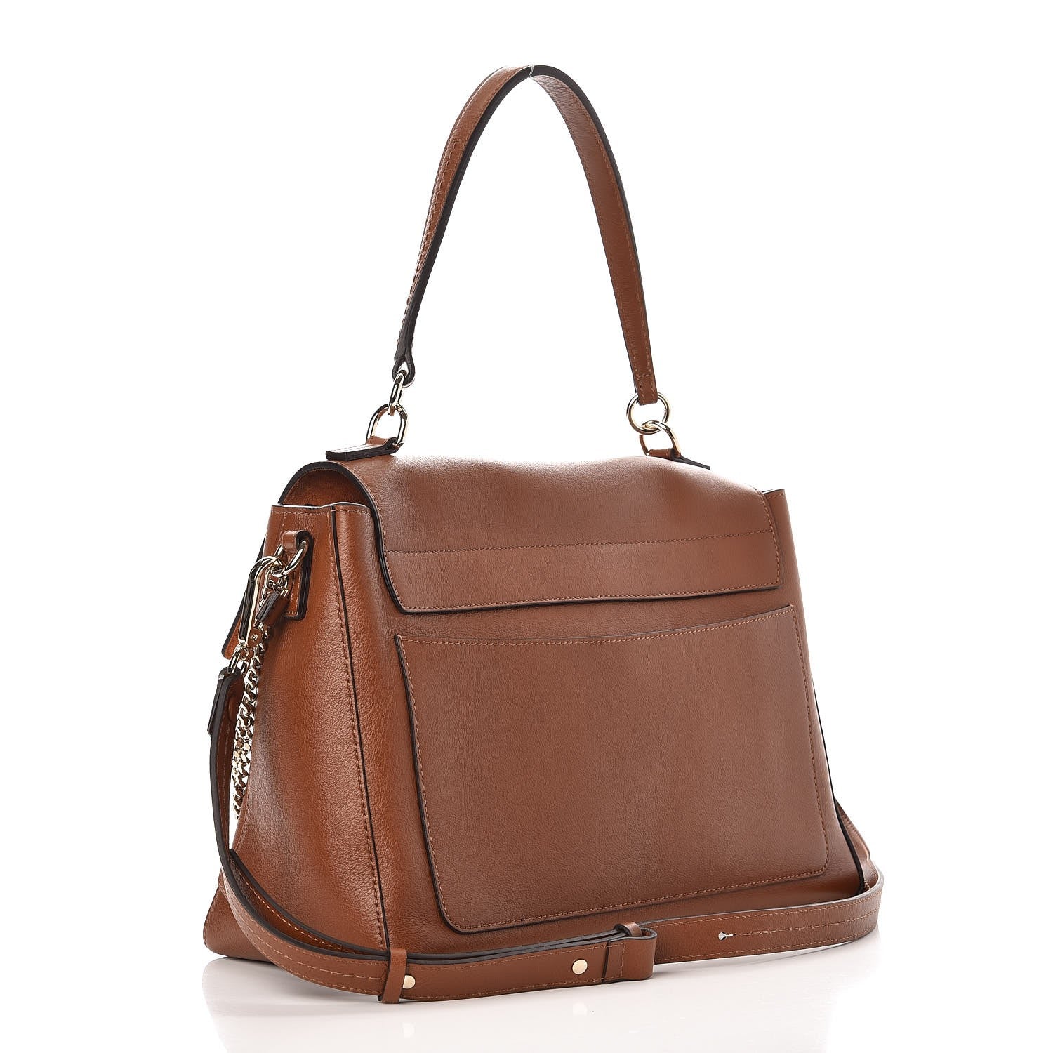 Chloe Calfskin Medium Faye Day Shoulder Bag Tan 3 of 7
