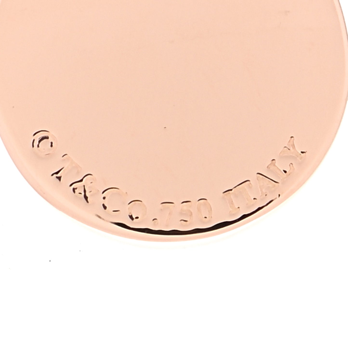 18K Rose Gold Diamond 1837 Circle Charm