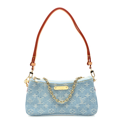 Louis Vuitton Monogram Denim Liv Pochette Sky Blue 1 of 10