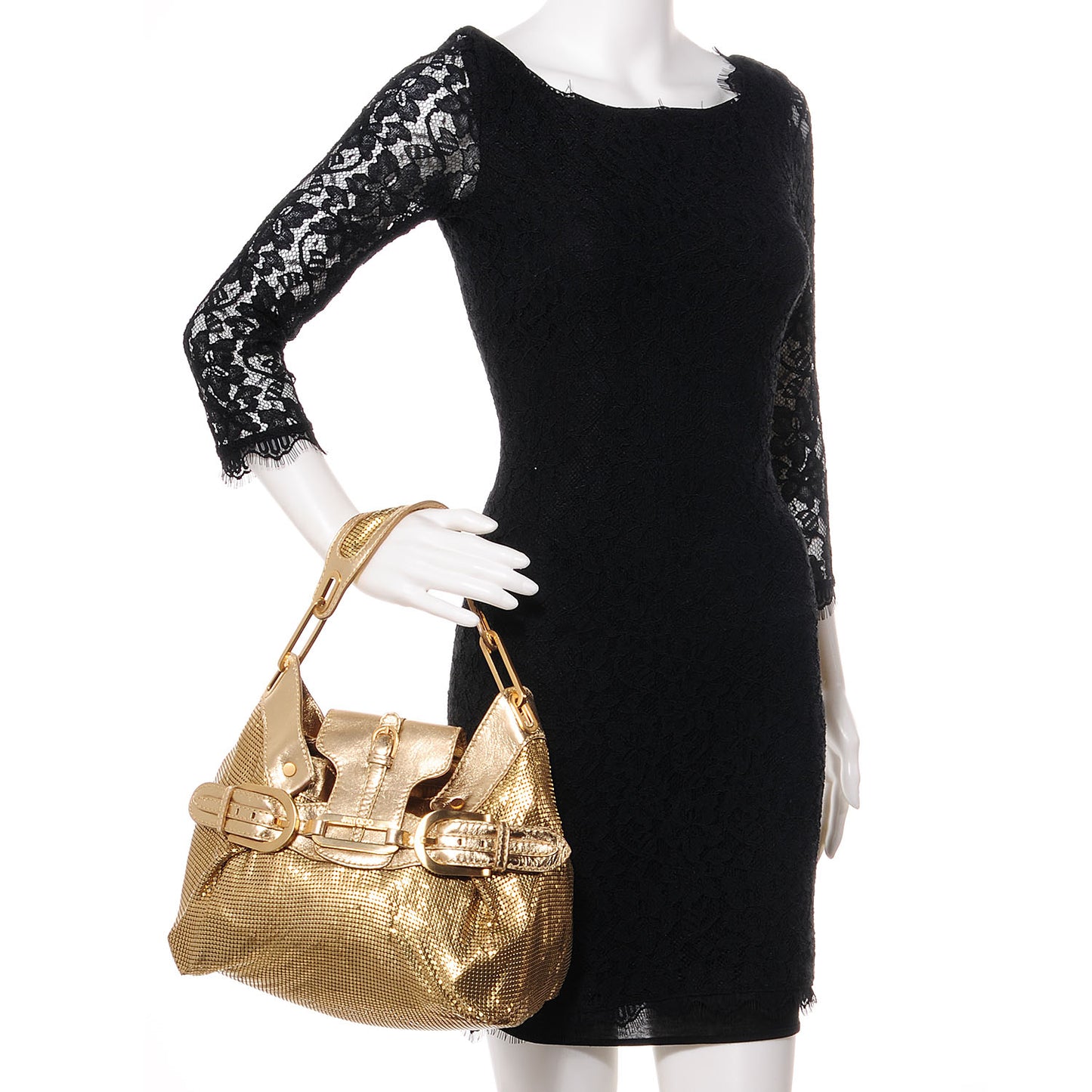 Mesh Tam Tote Gold