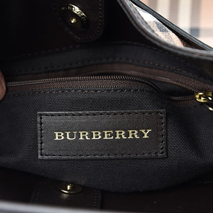 Burberry Haymarket Check Medium Willenmore Hobo Chocolate 6 of 10