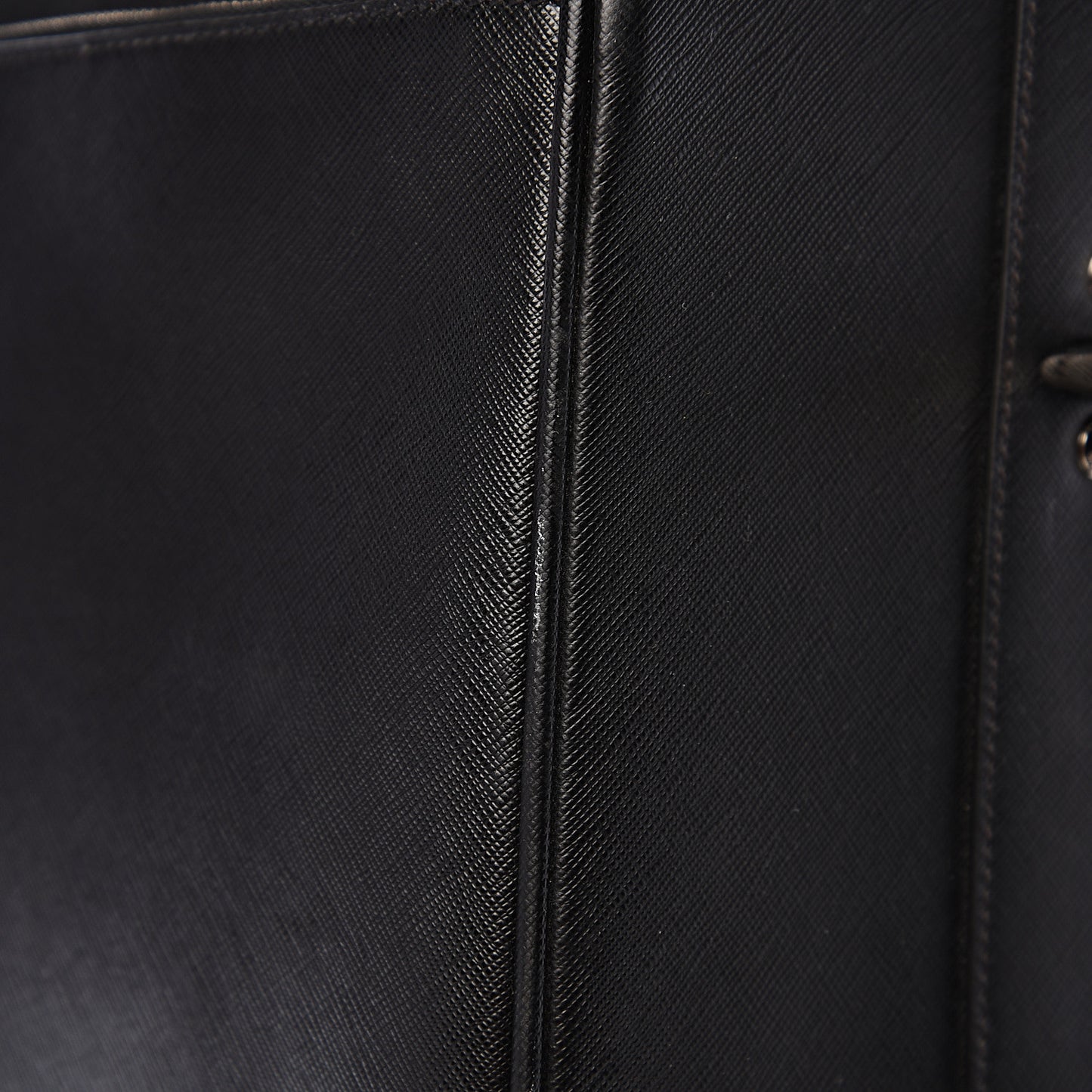 Saffiano Travel Trolley Luggage Black