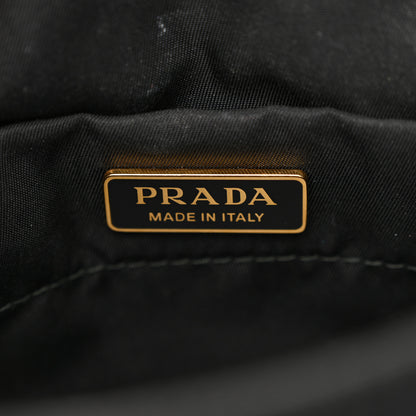 Prada Tessuto Nylon Chain Flap Shoulder Bag Black 6 of 17