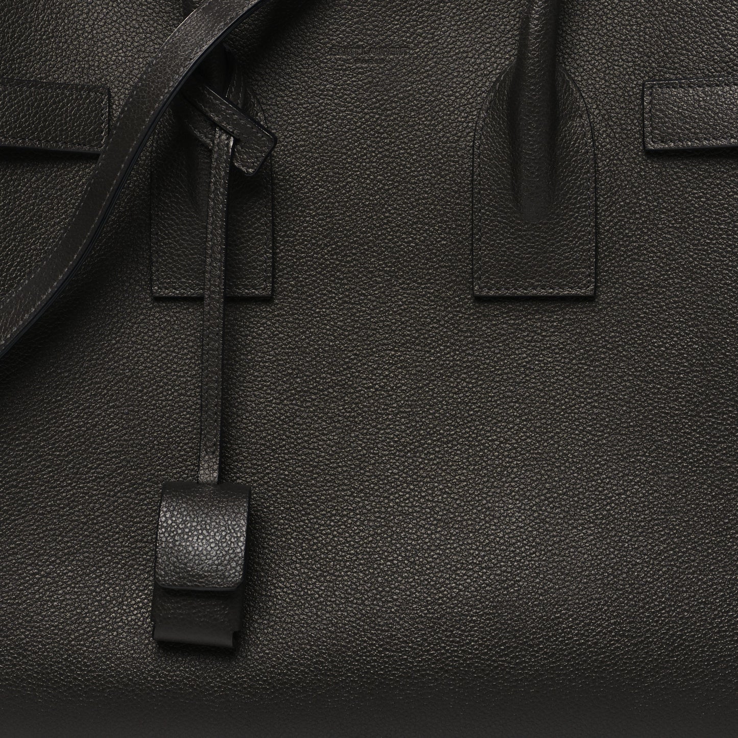 Grained Calfskin Small Sac De Jour Fog