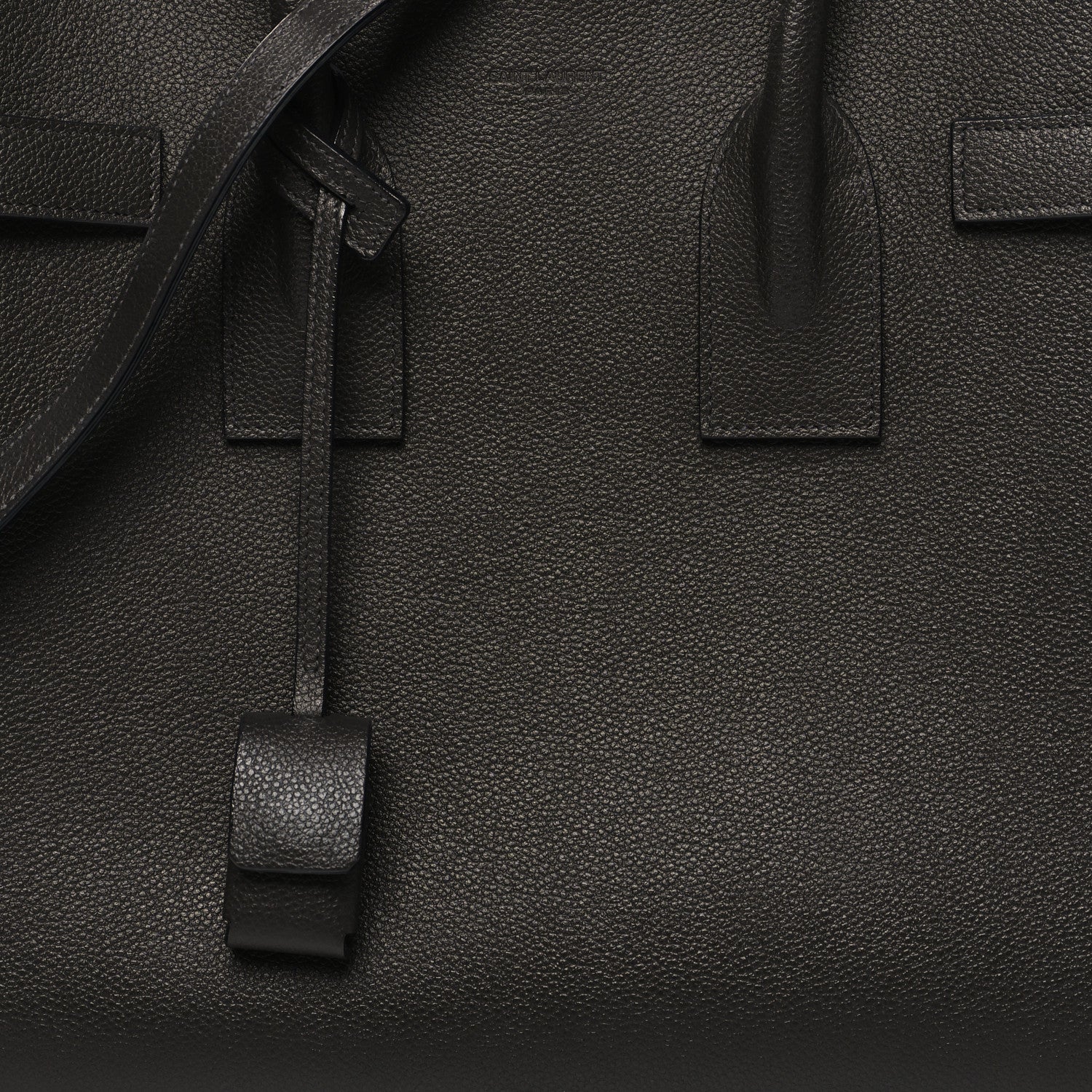Saint Laurent Grained Calfskin Small Sac De Jour Fog 8 of 12