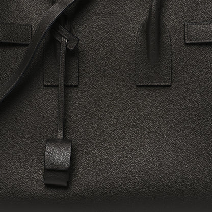 Saint Laurent Grained Calfskin Small Sac De Jour Fog 8 of 12