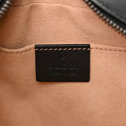 Gucci Calfskin Matelasse Small GG Marmont Chain Shoulder Bag Black 6 of 11