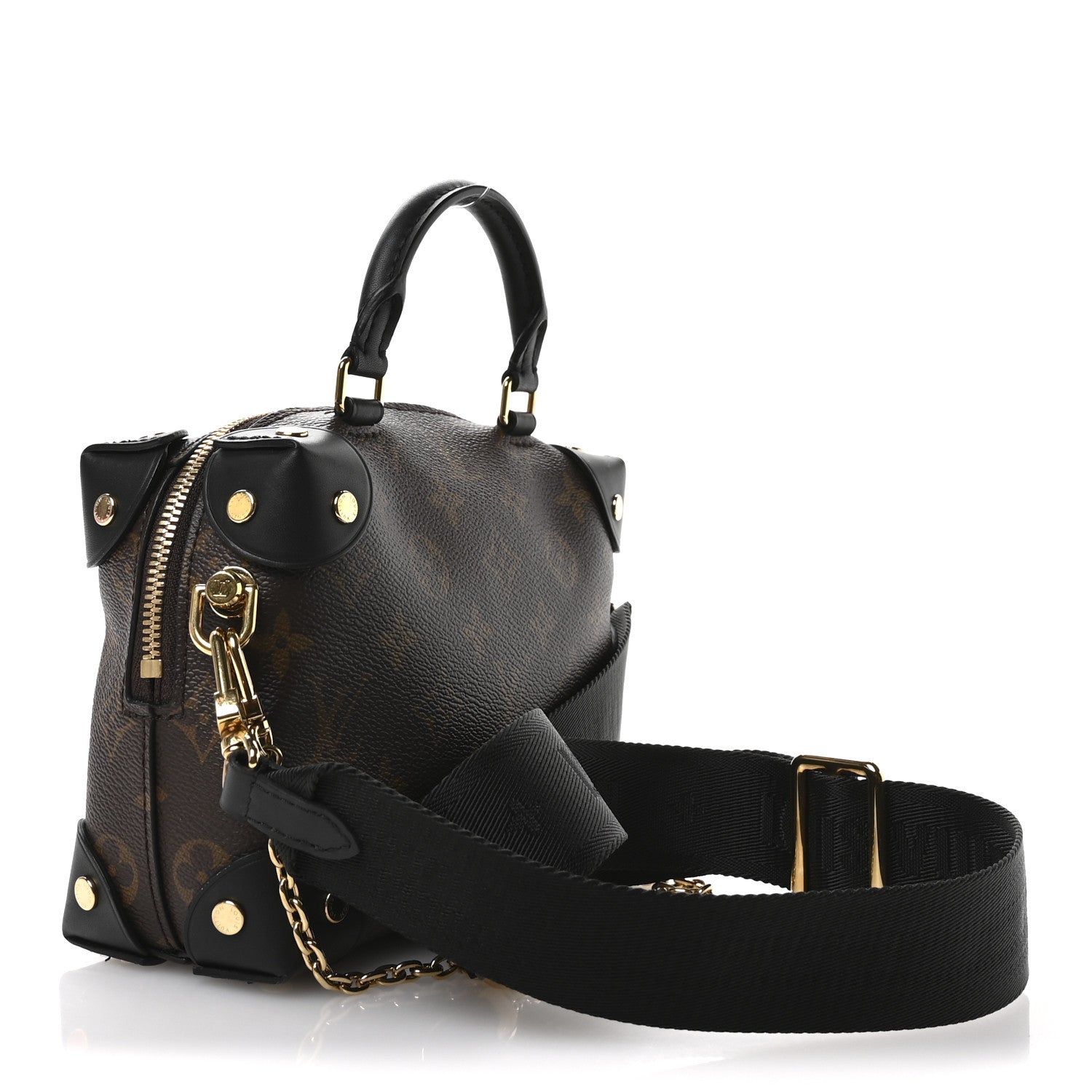 Louis Vuitton Monogram Petite Malle Souple Black 3 of 9