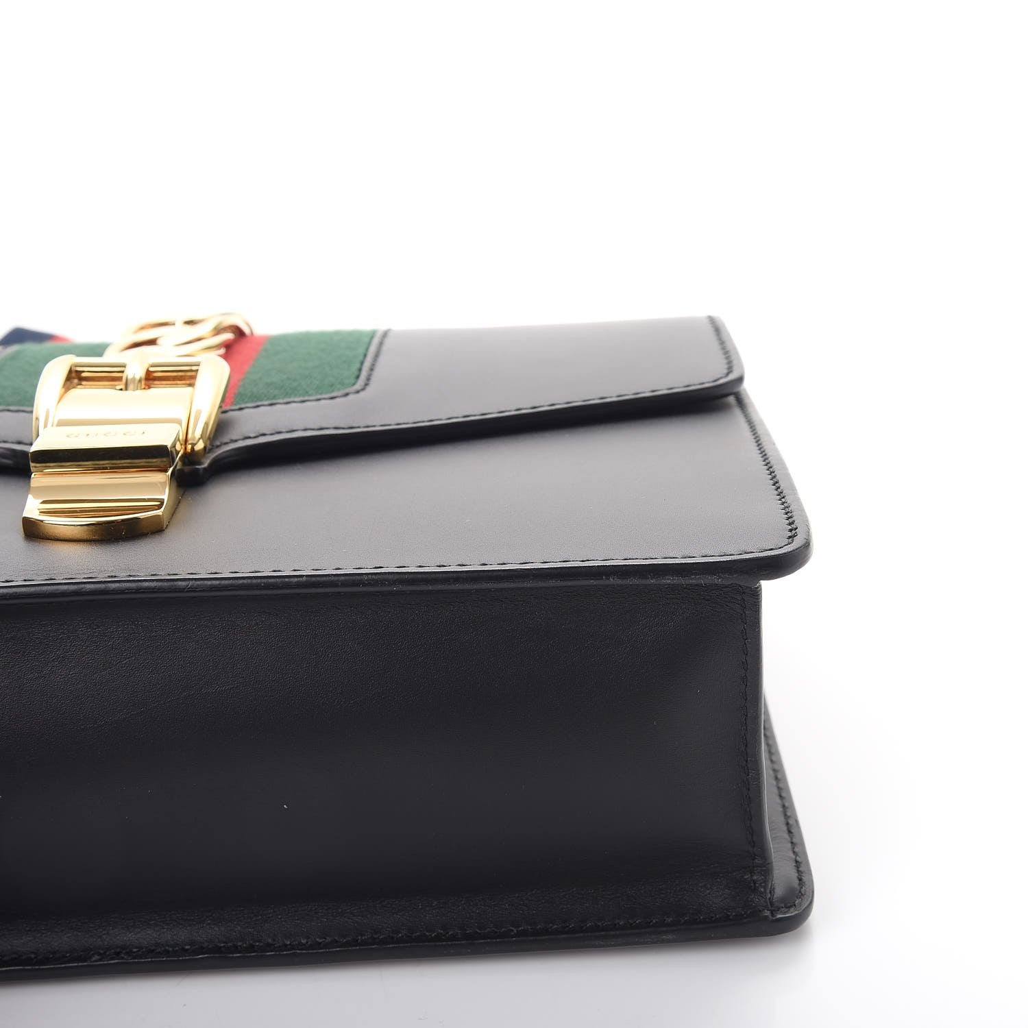 Gucci Calfskin Small Sylvie Shoulder Bag Black 10 of 12