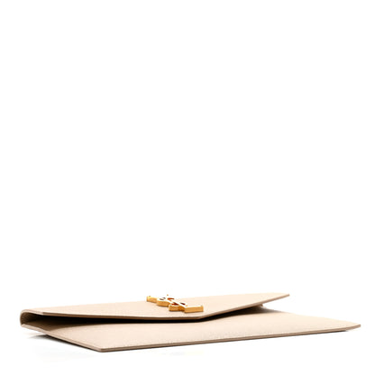 Saint Laurent Grain De Poudre Uptown Pouch Dark Beige 4 of 7