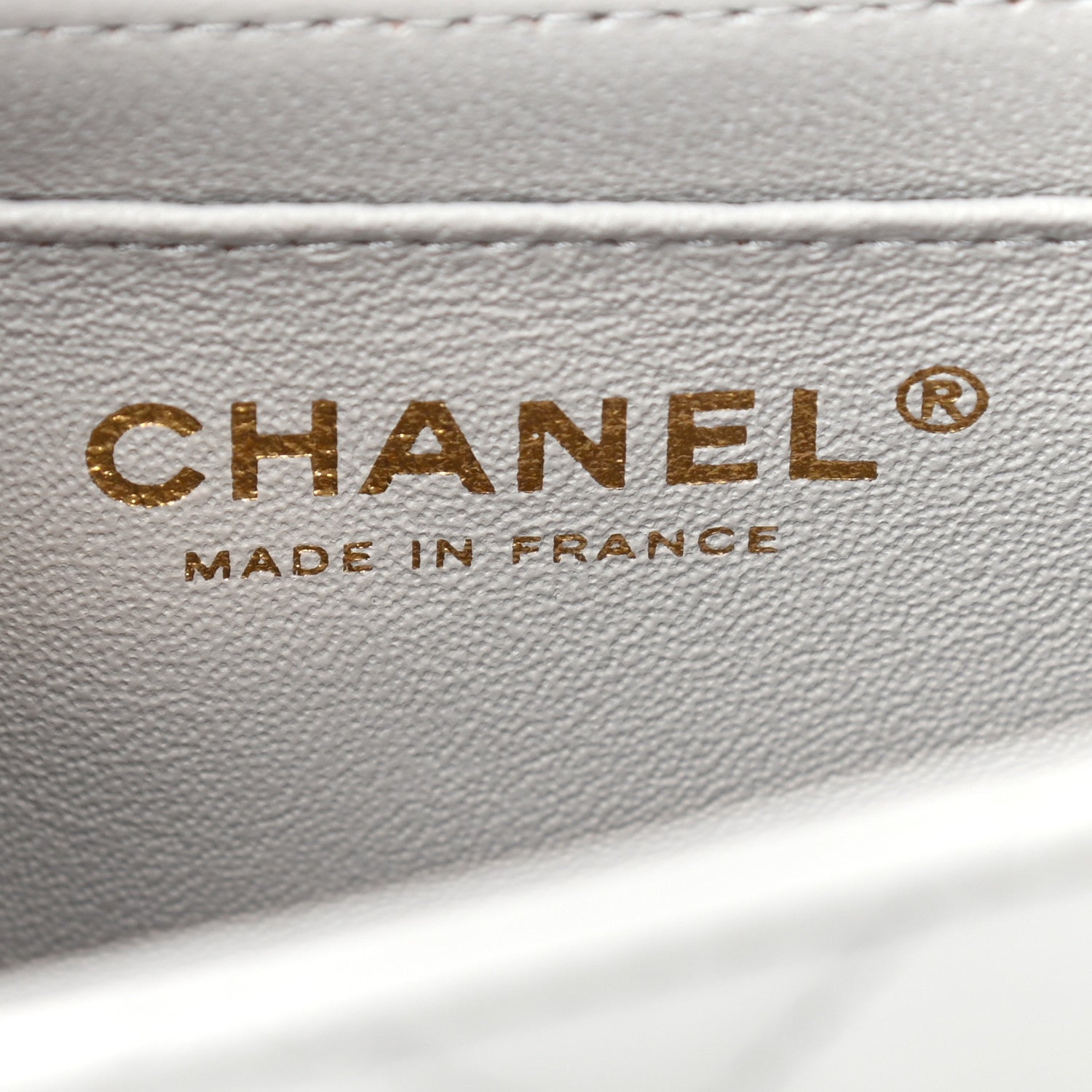 Chanel Lambskin Quilted Mini Top Handle Rectangular Flap Grey 5 of 11