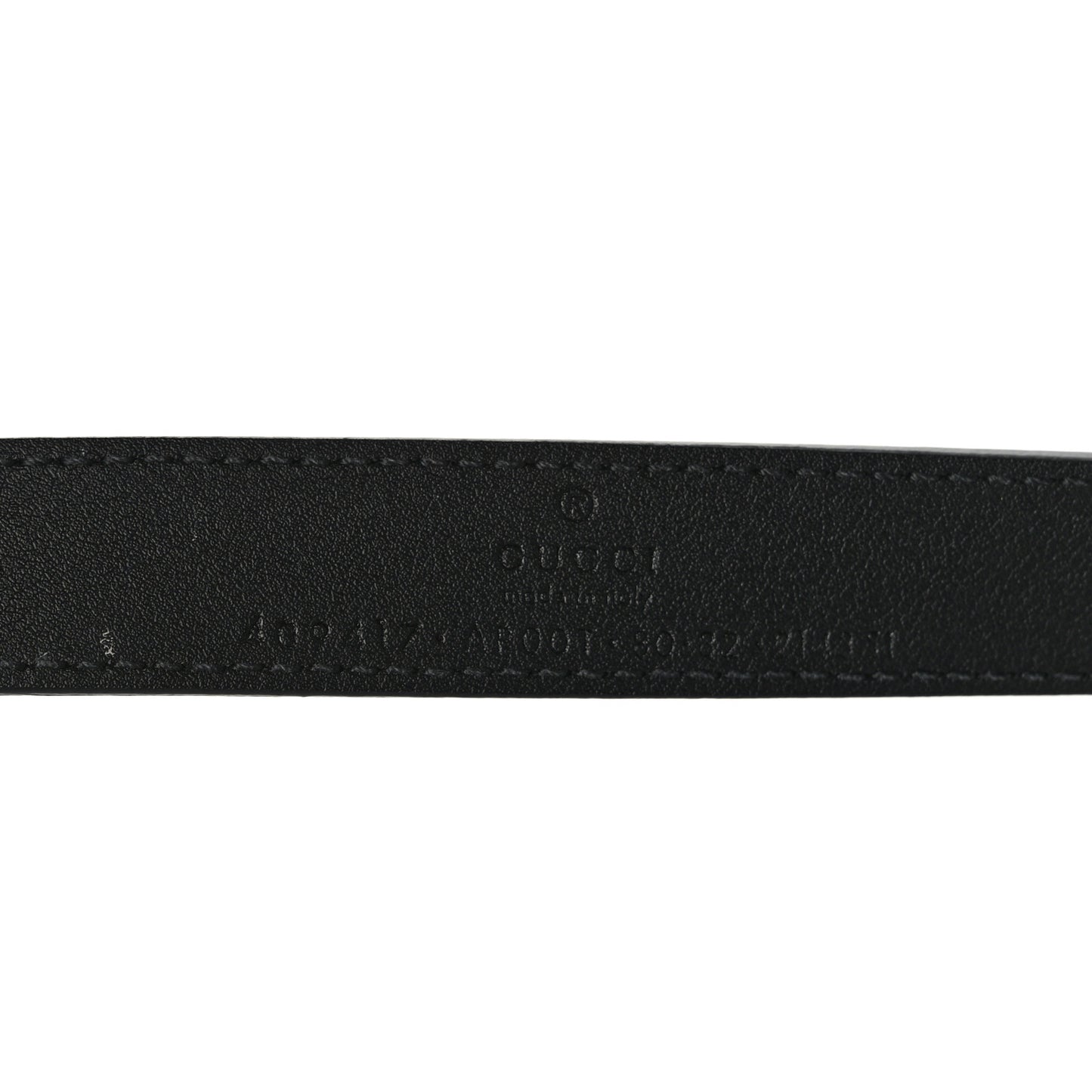 Calfskin Double G 20mm Belt 80 32 Black