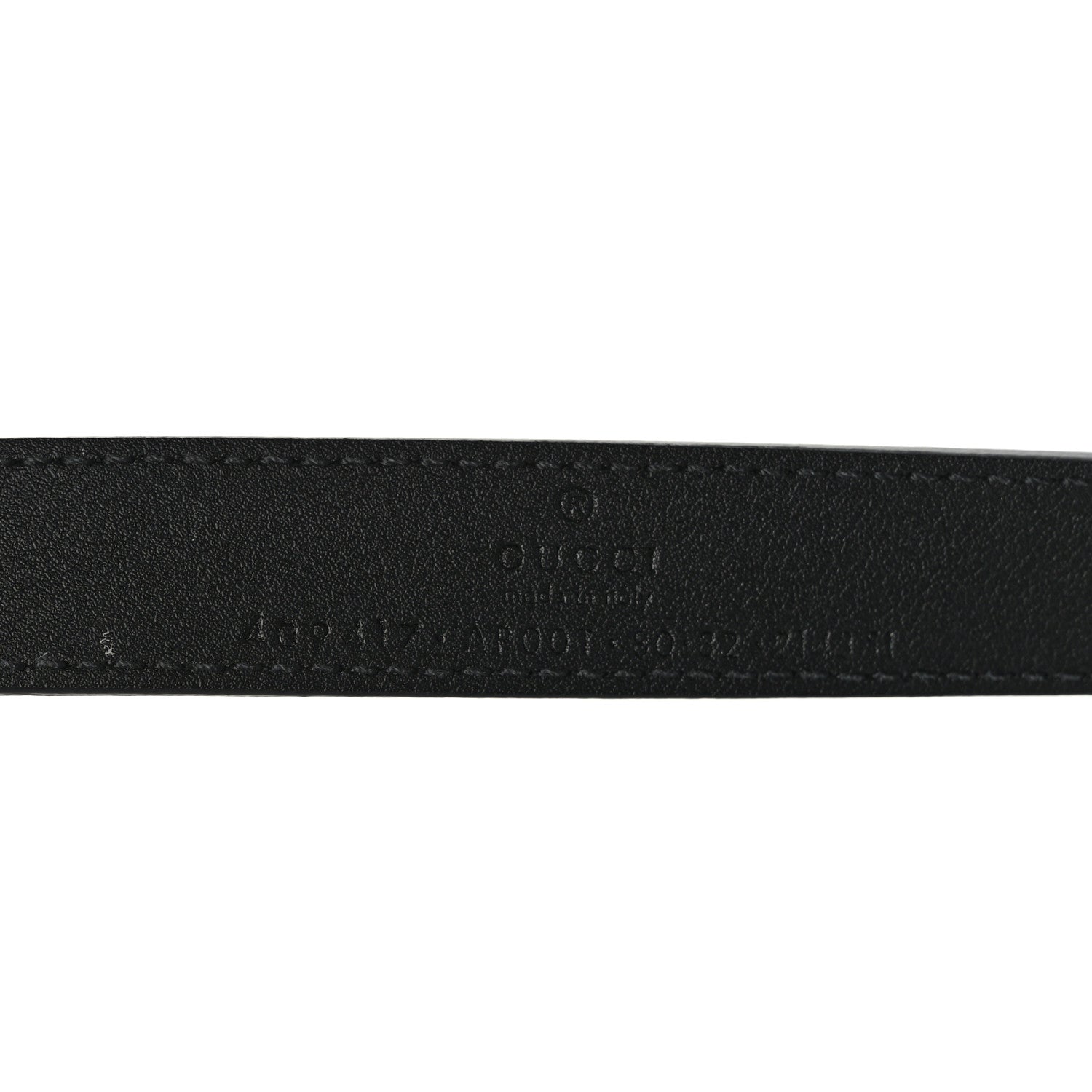 Gucci Calfskin Double G 20mm Belt 80 32 Black 3 of 5