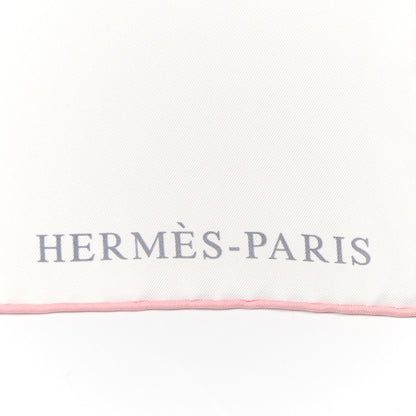 Hermes Silk Giant Toucans De Paradis Scarf 140 White Bleu Multicolor 2 of 14