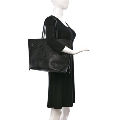 Louis Vuitton Empreinte Monogram Giant Neverfull MM Black 2 of 8