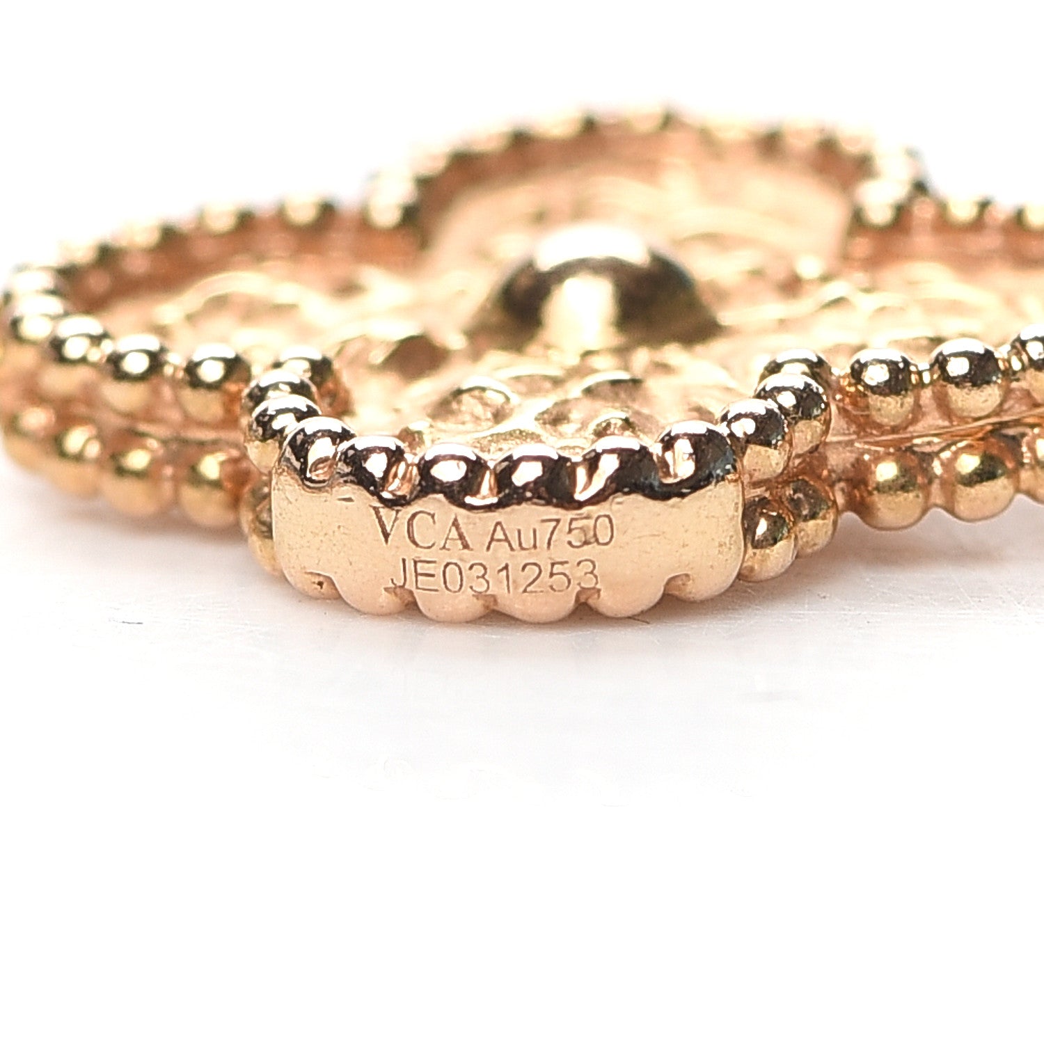 Van Cleef & Arpels 18K Rose Gold 10 Motifs Vintage Alhambra Necklace 5 of 6