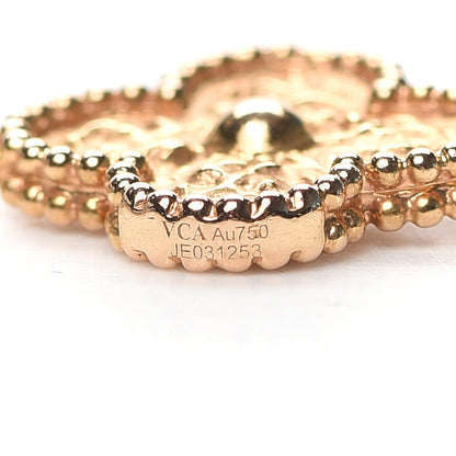Van Cleef & Arpels 18K Rose Gold 10 Motifs Vintage Alhambra Necklace 5 of 6