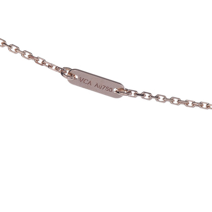 Van Cleef & Arpels 18K Rose Gold Carnelian Sweet Alhambra Heart Pendant Necklace 5 of 8