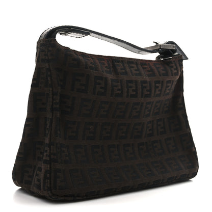 Fendi Zucchino Vitello Mini Pochette Moro Black 3 of 7