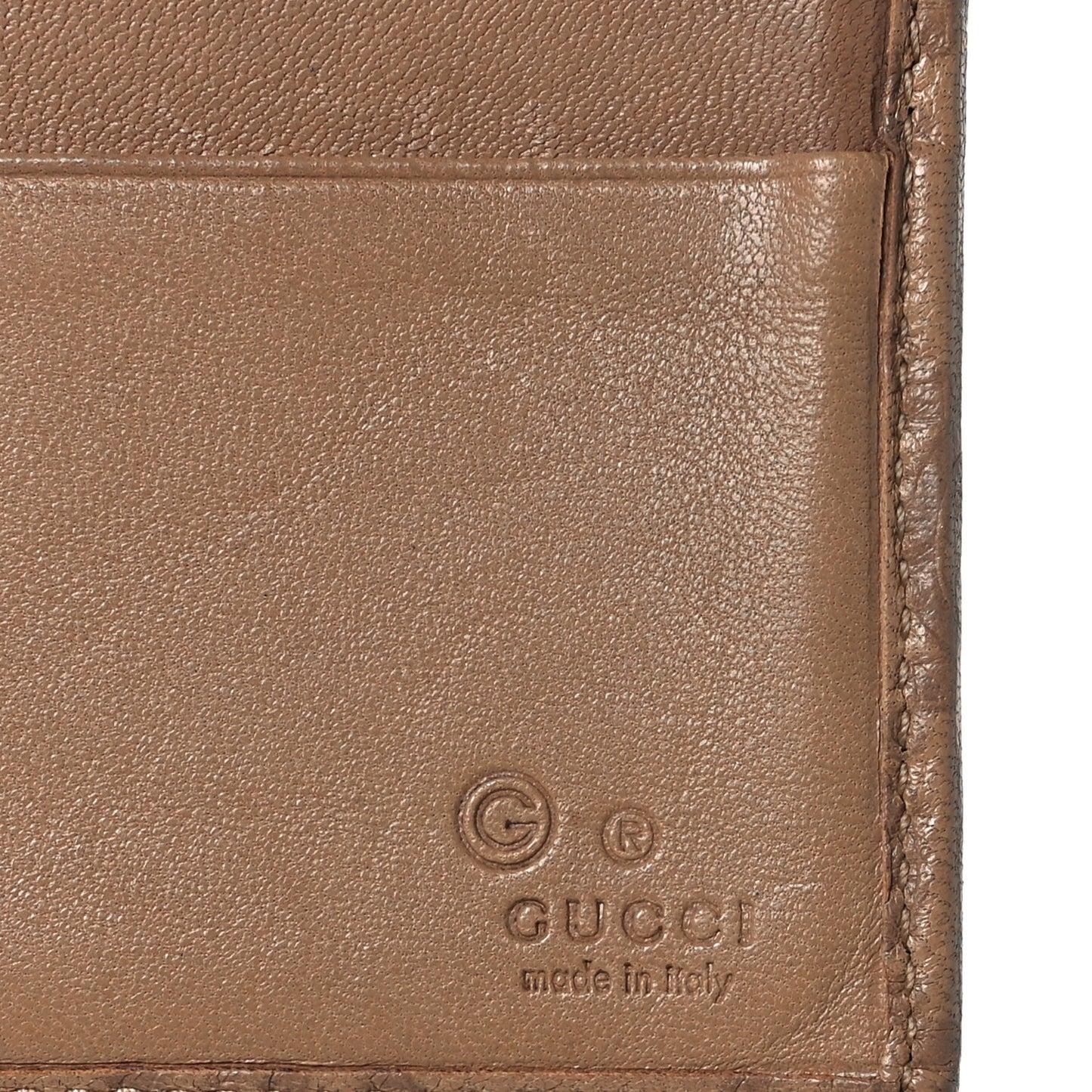 Guccissima Continental Flap Wallet Brown