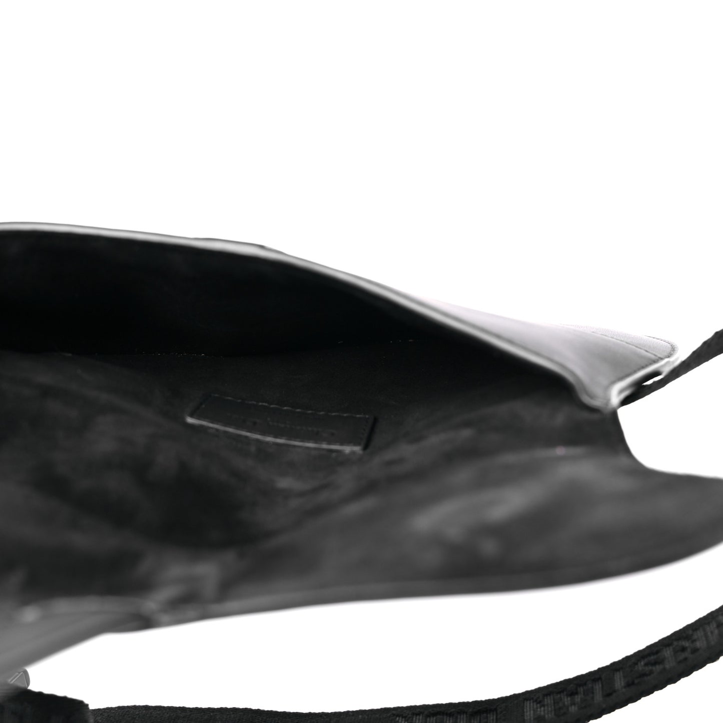 Ultra Matte Calfskin Saddle Belt Bag Black