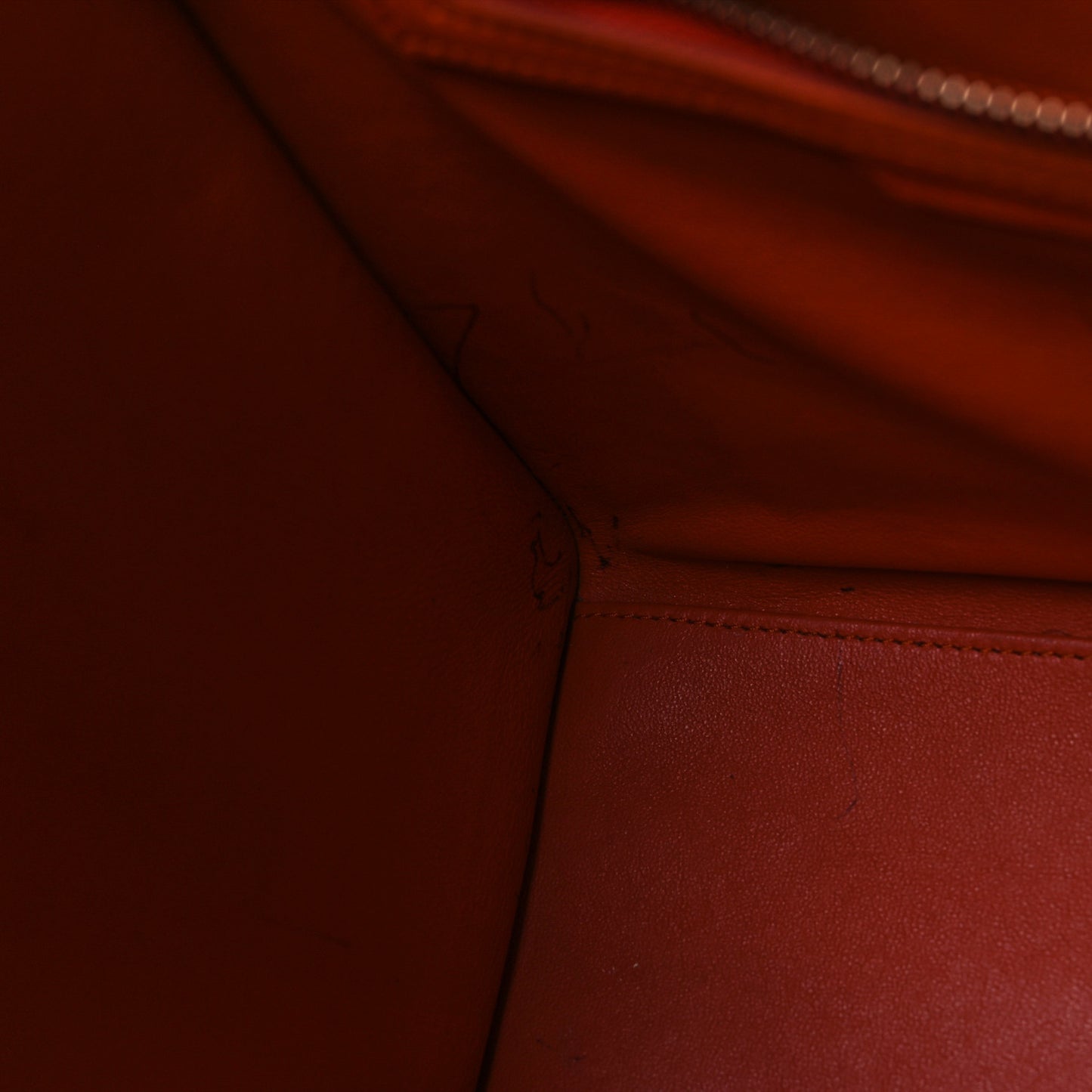 Smooth Calfskin Mini Luggage  Bright Orange