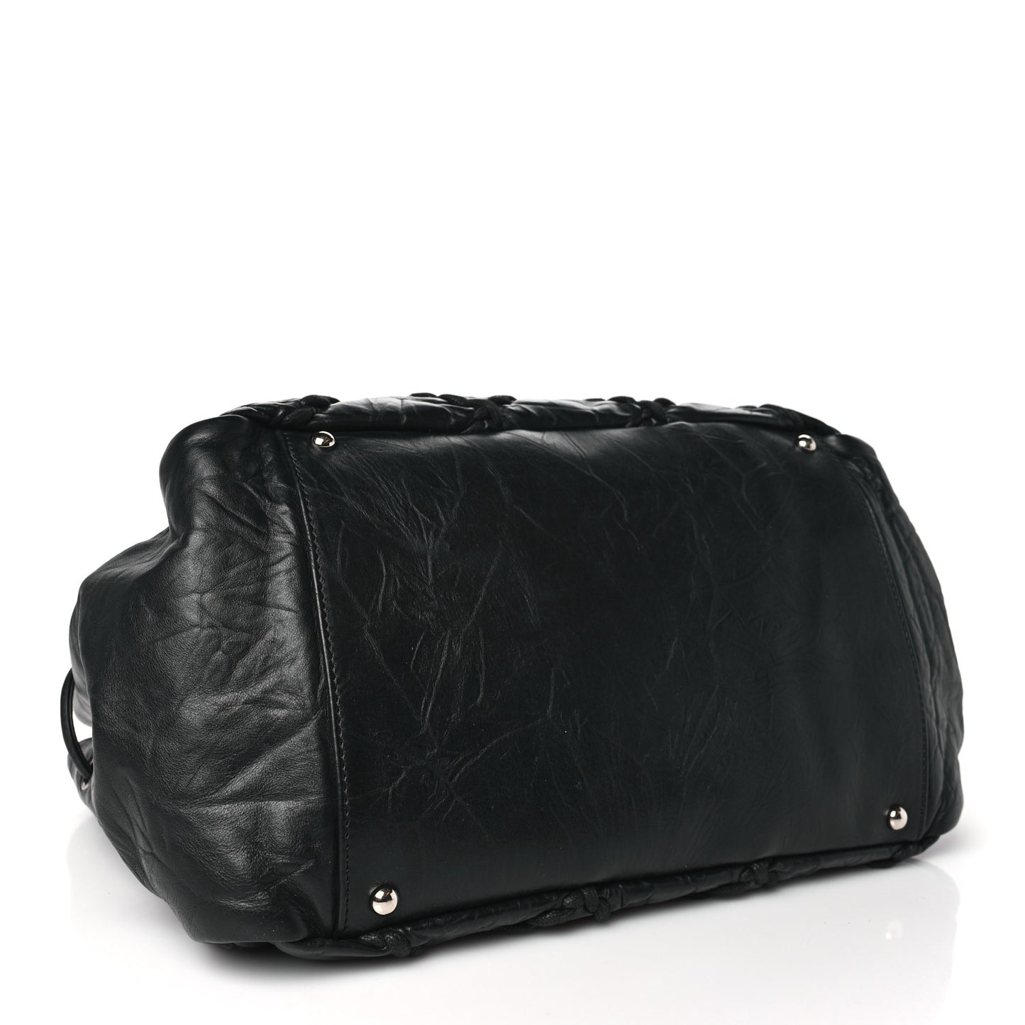 Calfskin Ultra Stitch Tote Black