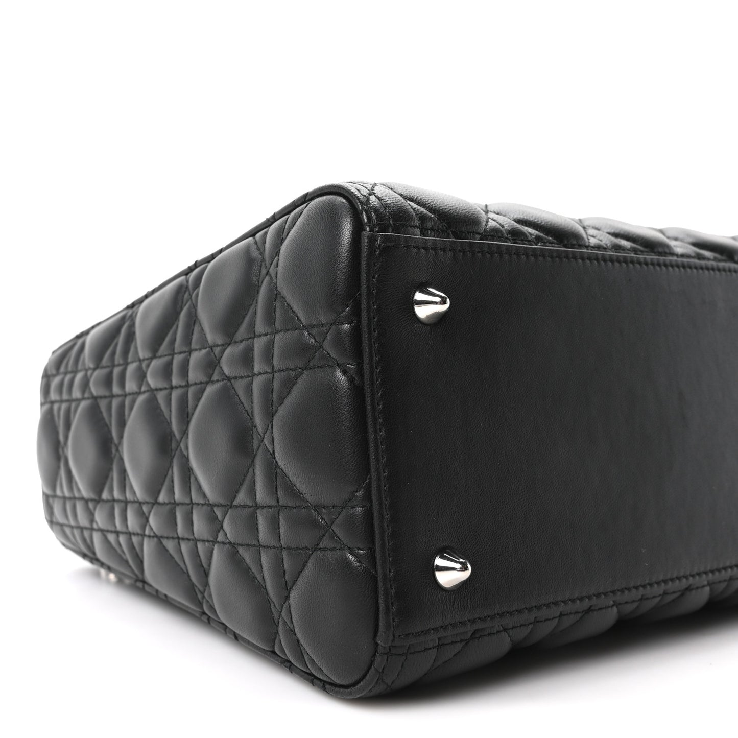 Lambskin Cannage Medium Lady Dior Black
