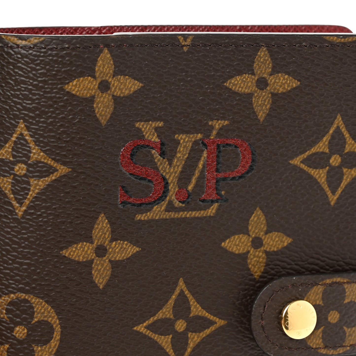 Monogram My LV Heritage Small Ring Agenda Cover Rouge Black