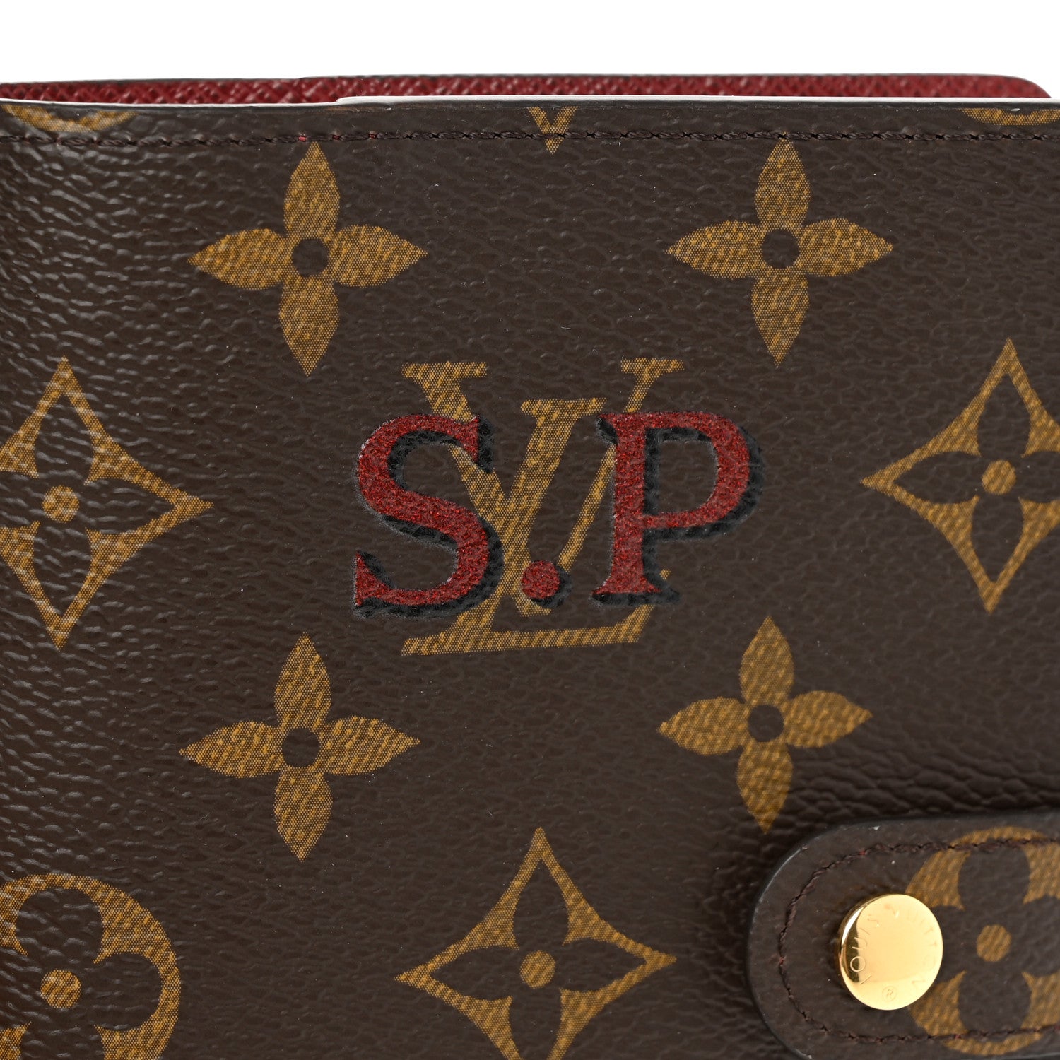 Louis Vuitton Monogram My LV Heritage Small Ring Agenda Cover Rouge Black 7 of 8
