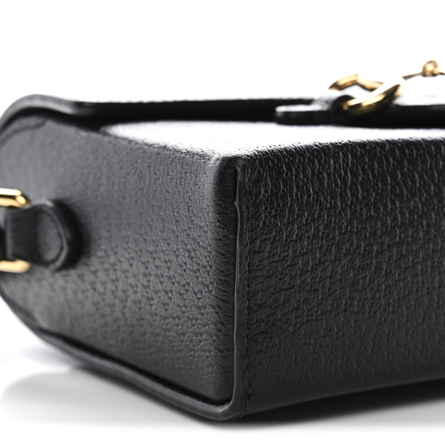 Gucci Calfskin Horsebit 1955 Shoulder Bag Black 9 of 11