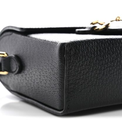 Gucci Calfskin Horsebit 1955 Shoulder Bag Black 9 of 11