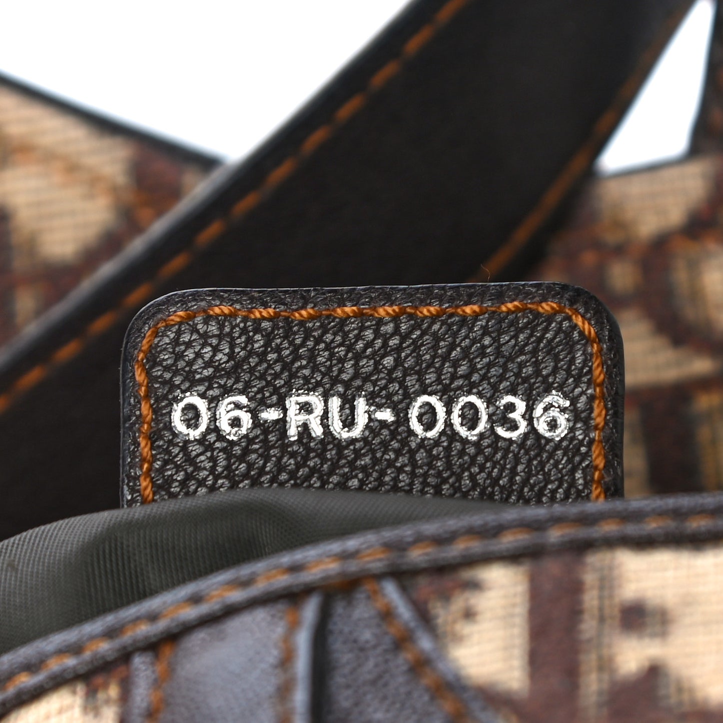 Monogram Saddle Bag Brown
