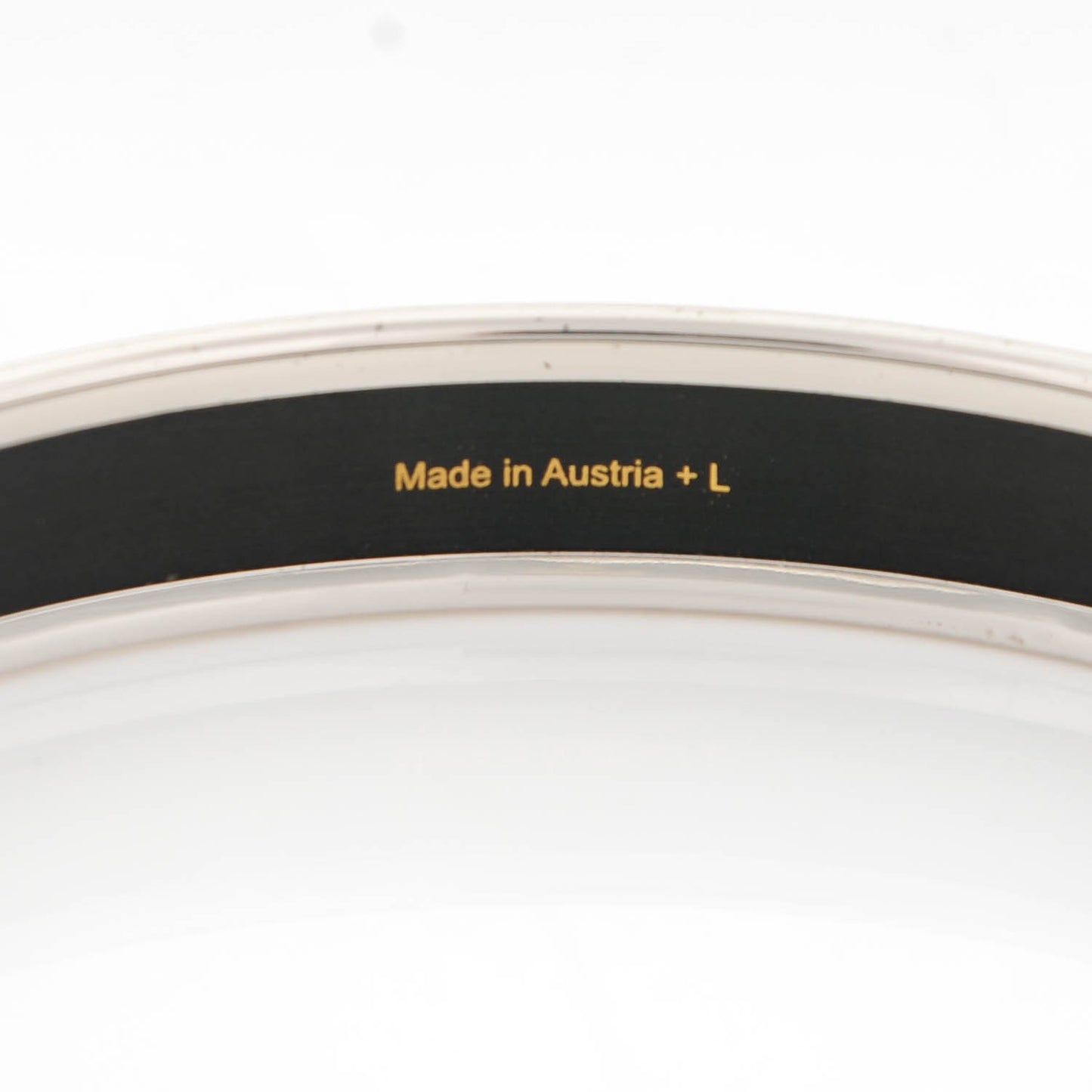 Enamel Printed Narrow Caleche Bracelet 70 Rose Dragee