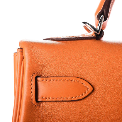 Hermes Swift Kelly Retourne 32 Orange 11 of 32