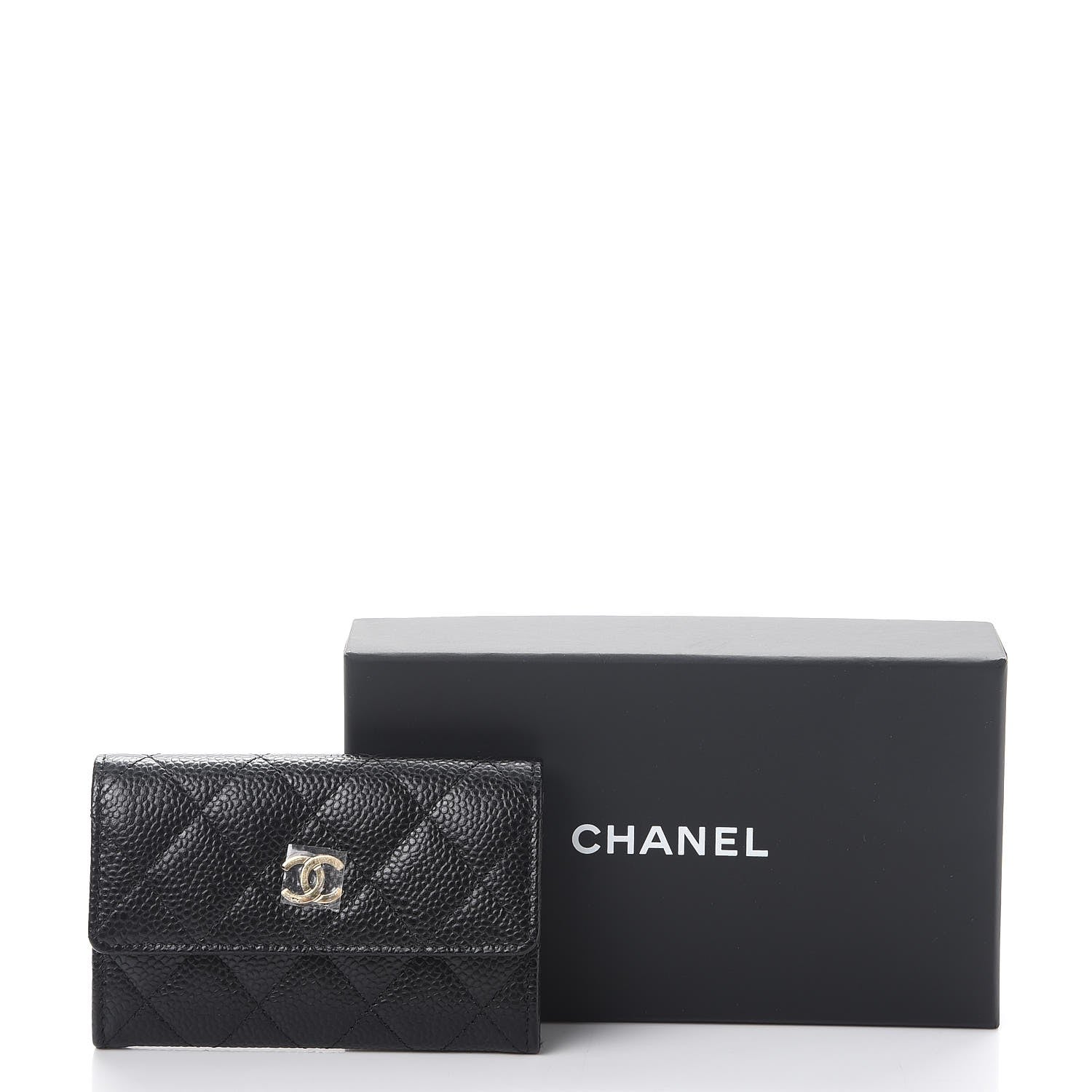 Chanel Caviar Quilted Flap Card Holder Black 11 of 11