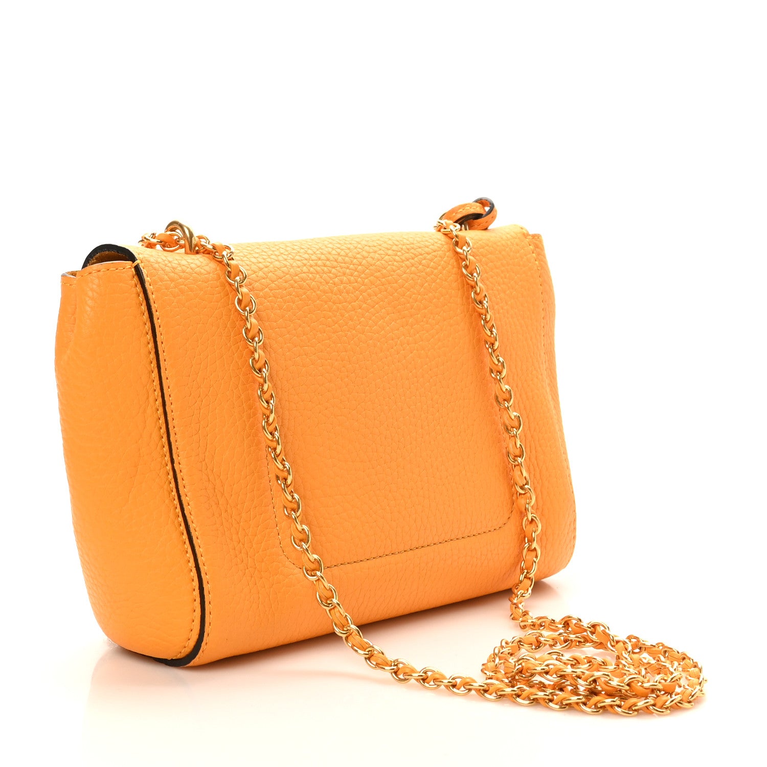 Mulberry Small Classic Grain Calfskin Small Lily Flap Deep Amber 3 of 9