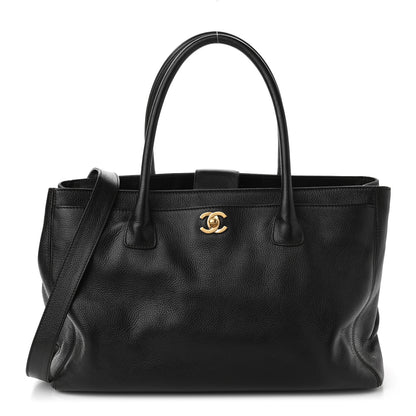 Chanel Calfskin Cerf Executive Shopper Tote Brown 1 of 11