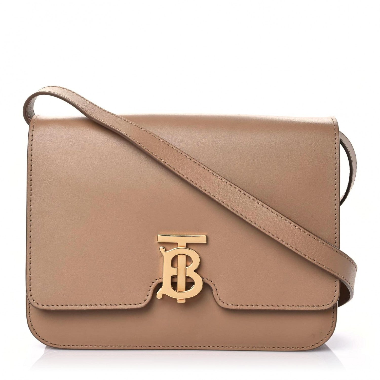 Burberry Calfskin Medium TB Bag Brown 1 of 13