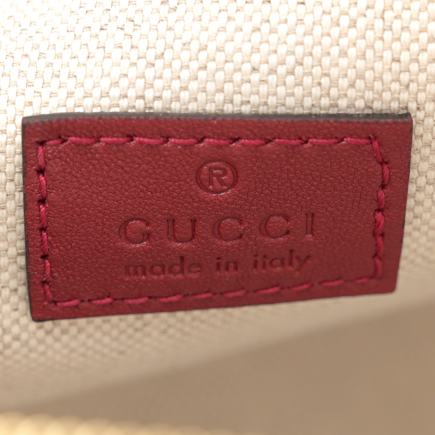Gucci Sakai Be Green Calfskin Diagonal Stitched Small Blondie Shoulder Bag Rosso 6 of 11