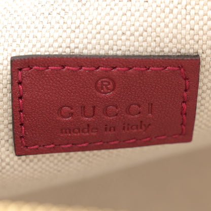 Gucci Sakai Be Green Calfskin Diagonal Stitched Small Blondie Shoulder Bag Rosso 6 of 11