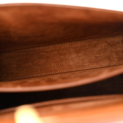 Saint Laurent Canvas Calfskin Medium Classic Monogram Cassandra Top Handle Tan Natural 5 of 13