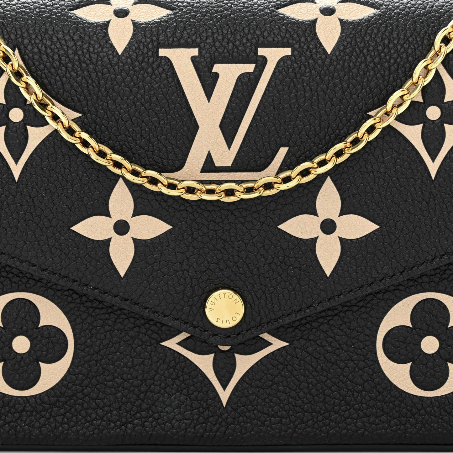 Empreinte Monogram Giant Felicie Pochette Black Beige