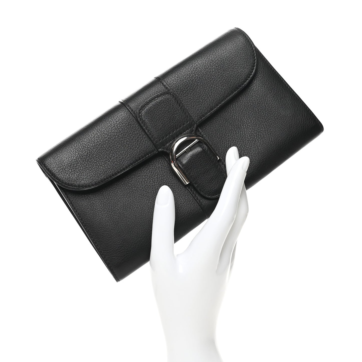 Grained Calfskin Brillant PTF Long Wallet Black