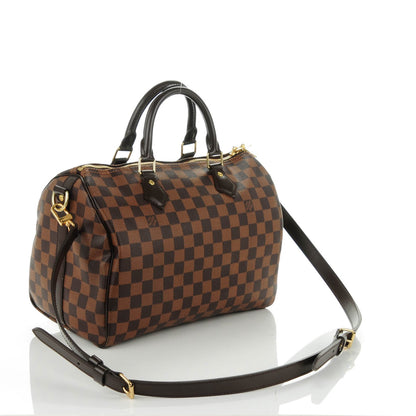 Louis Vuitton Damier Ebene Speedy Bandouliere 30 3 of 7