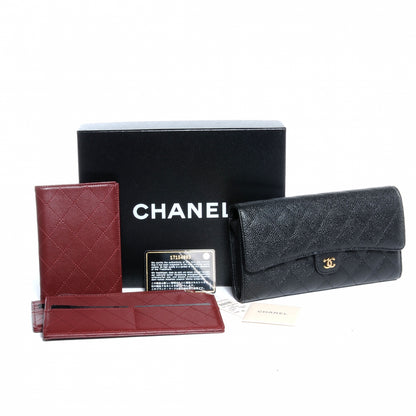 Chanel Caviar Quilted Travel Wallet Black 11 of 11