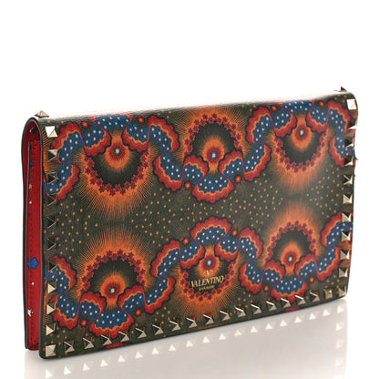 Valentino Garavani Nappa Enchanted Wonderland Rockstud Wristlet Clutch Red 3 of 9